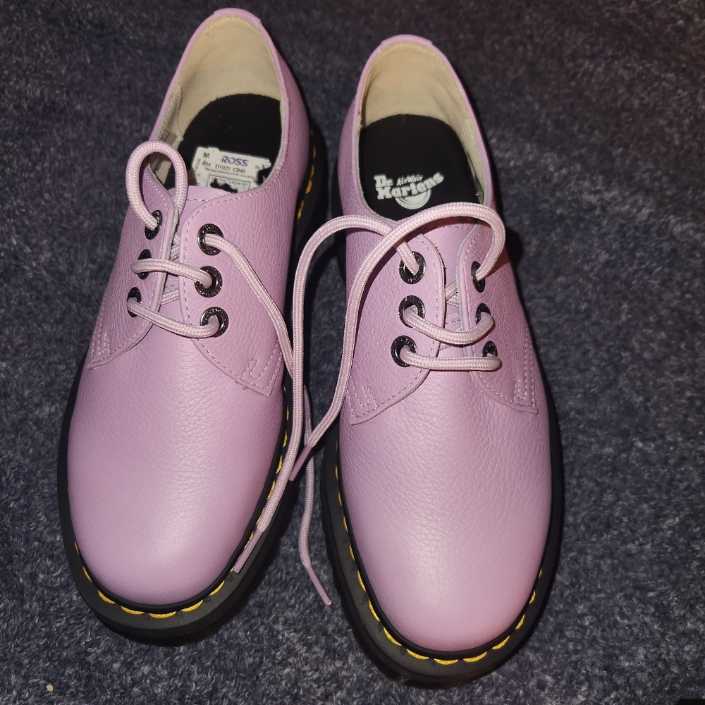 1461 II PISA LEATHER PLATFORM SHOES lilac doc marten size 39